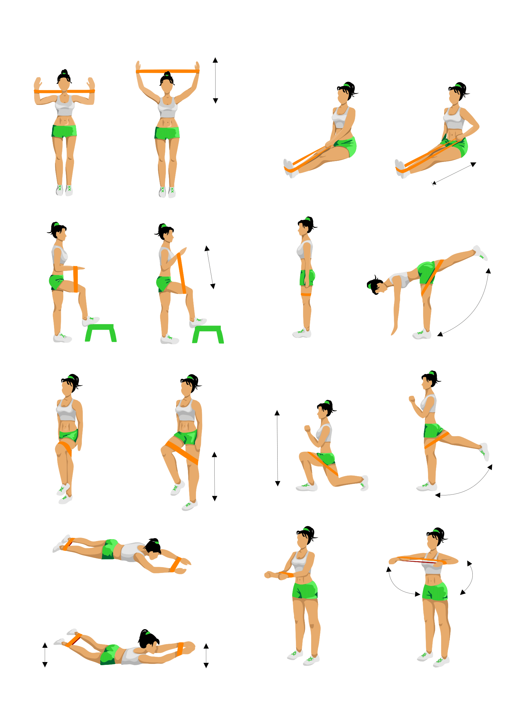Упражнения с эспандером для женщин: занятия в домашних условиях для похудения и тонуса мышц