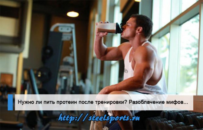 Нужно ли пить протеин после тренировки?