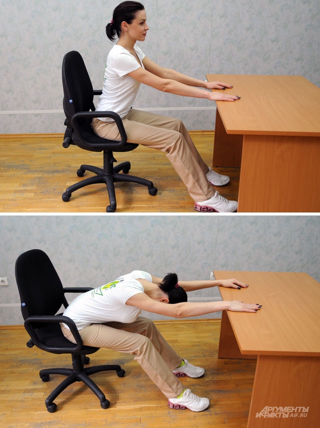 Фитнес зарядка в офисе упражнения для пресса ягодиц ног