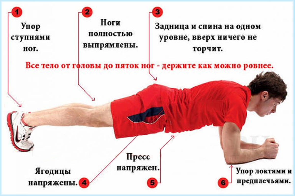 Как правильно делать упражнение планка: техника, основные ошибки при выполнении - tony.ru