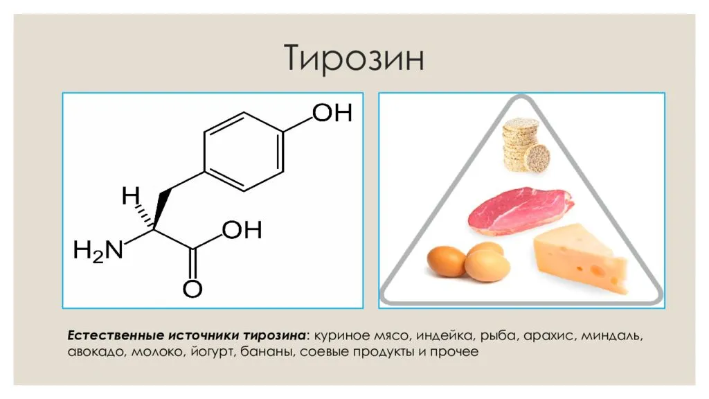 Тирозин + продукты богатые тирозином