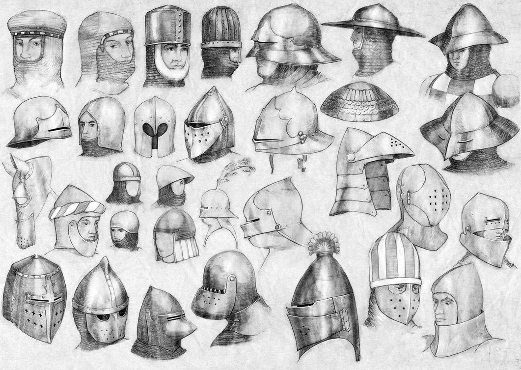 История боевых шлемов в западной европе: от раннего средневековья до раннего нового времени. часть i