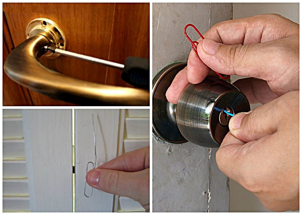 Как открыть замок входной металлической двери без ключа
