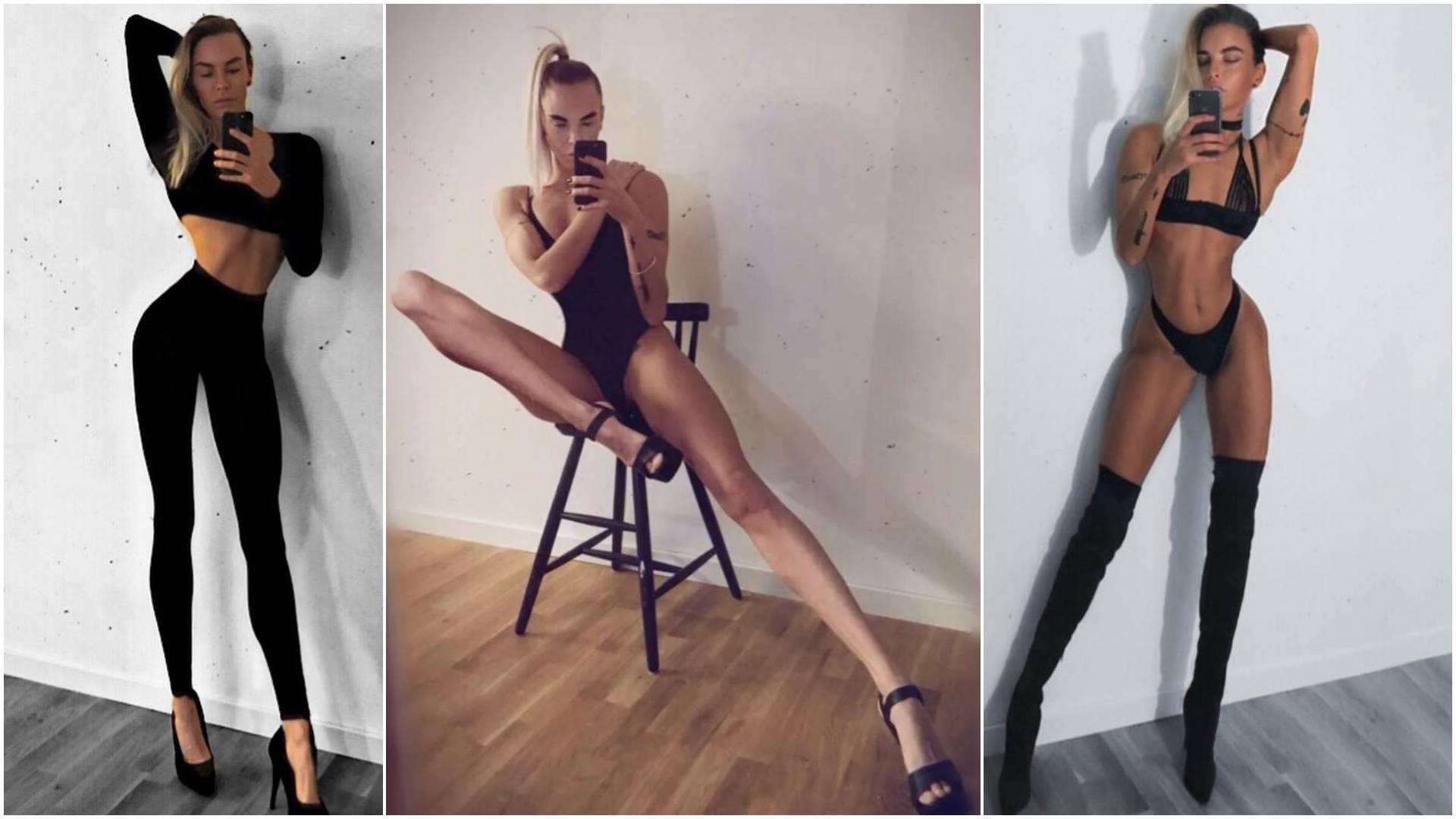 Динноногая модель Ия Остергрен показала фото до и после карьеры модели