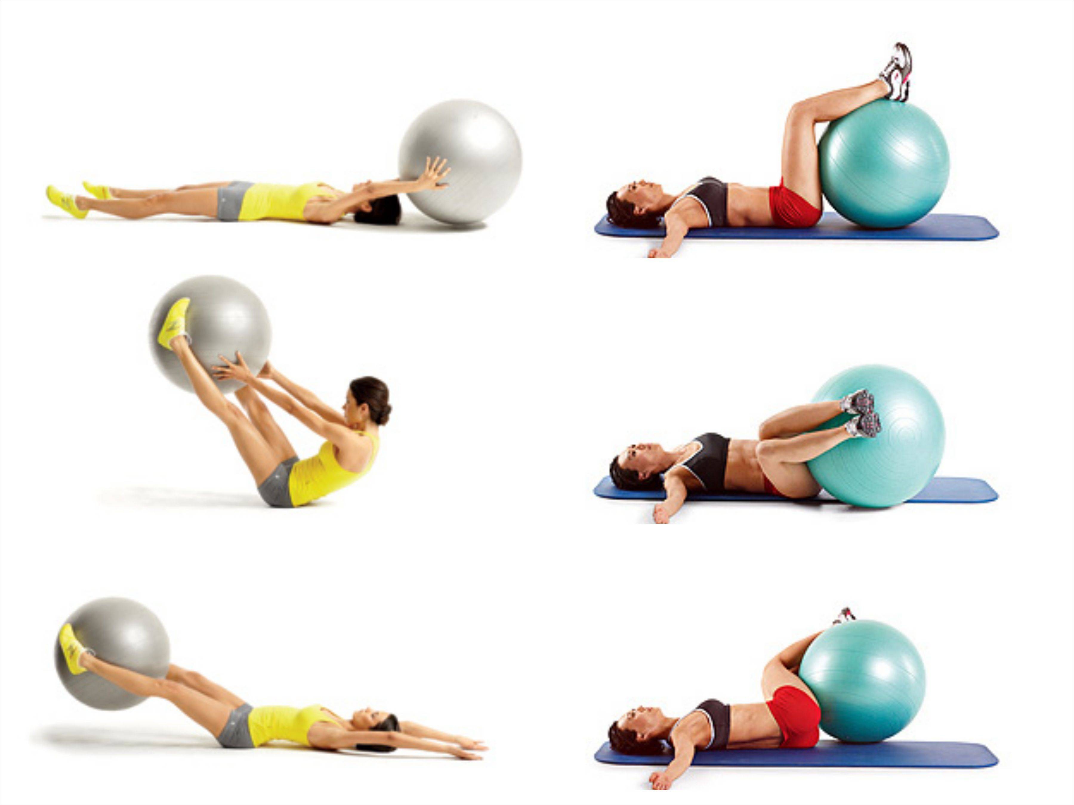Упражнения на фитболе для мышц спины и позвоночника в домашних условиях