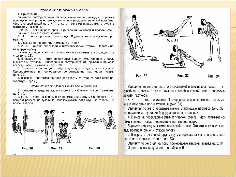 Программа тренировок на силу мышц в зале и в домашних условиях
