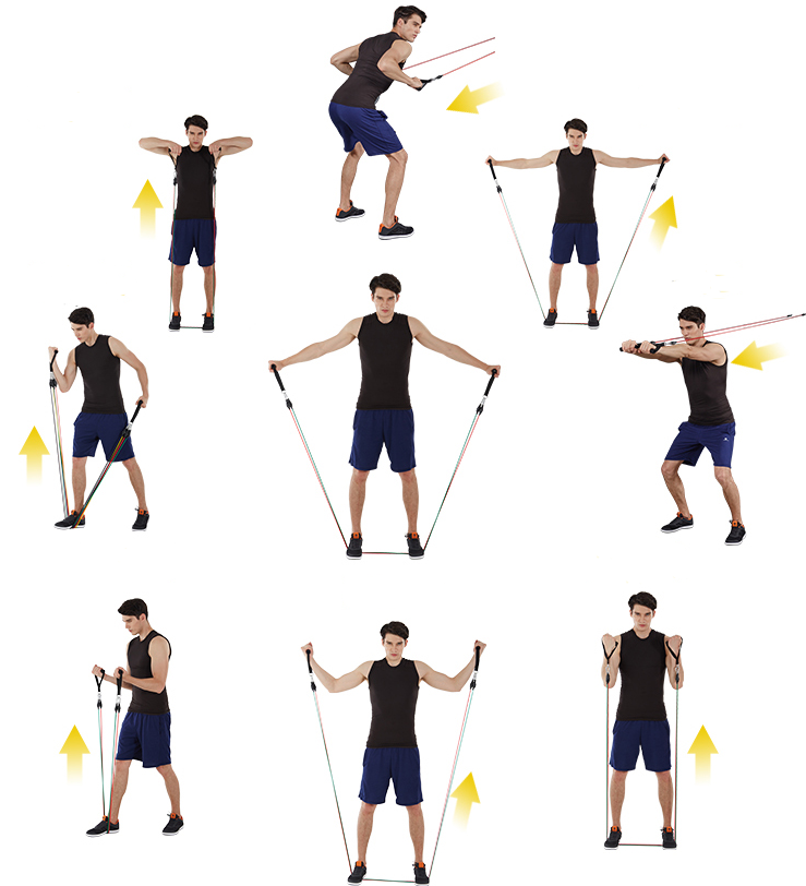 Упражнения с резиновым эспандером - sportfito — сайт о спорте и здоровом образе жизни