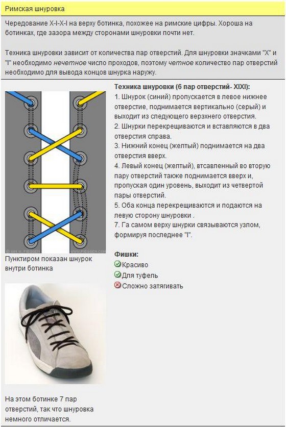 Как оригинально завязать шнурки, базовые правила и пошаговые схемы