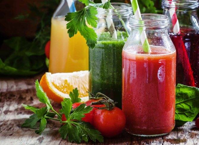 Виды фруктовых и овощных соков: показания к применению