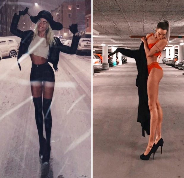 Динноногая модель ия остергрен показала фото до и после карьеры модели