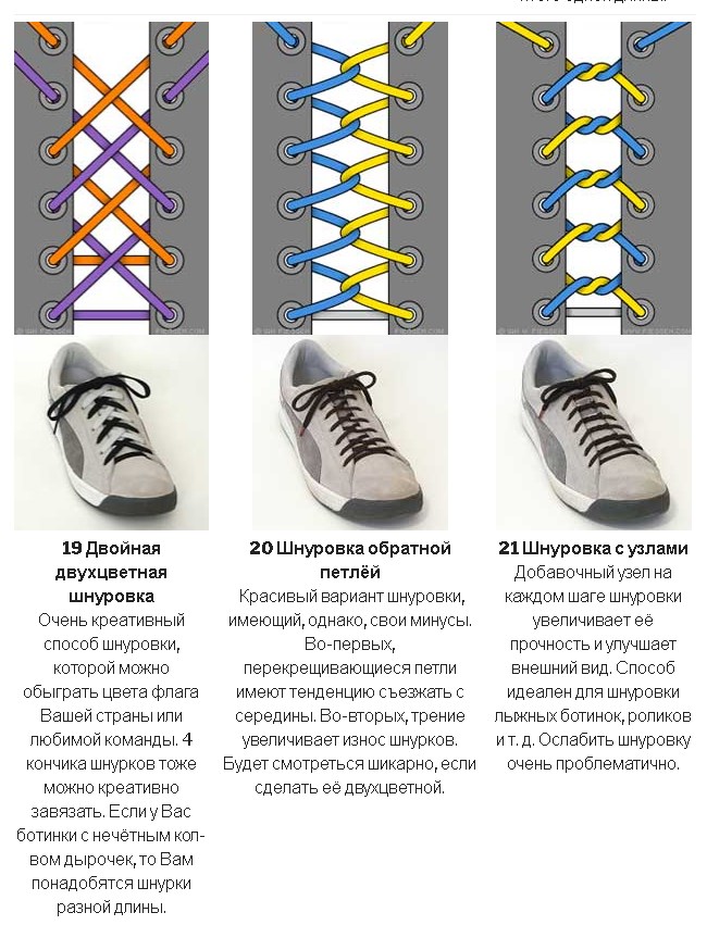 Как красиво зашнуровать шнурки: пошагово, фото
красиво зашнуровать шнурки – это легко! — modnayadama
