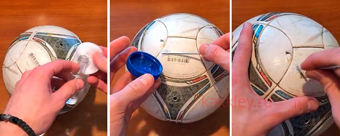 Как заклеить футбольный мяч в домашних условиях