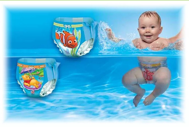 Обзор детских подгузников для плавания в бассейне, выбор размера