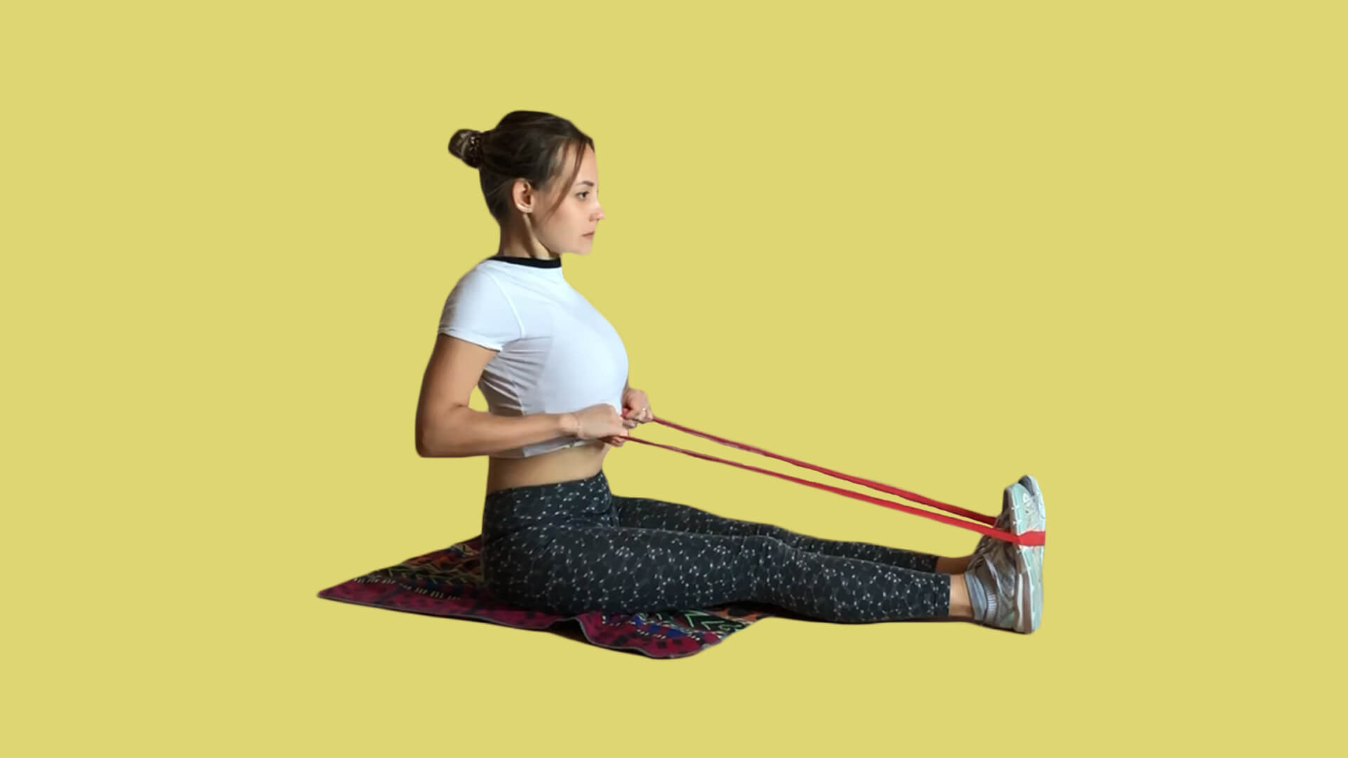 Упражнения с резинкой для спины