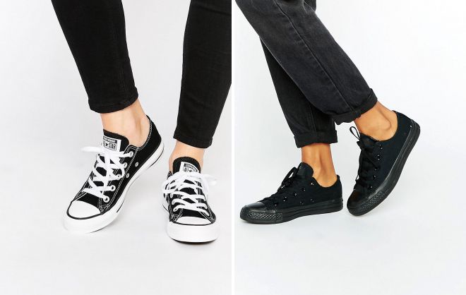 С чем носить высокие кеды, кроссовки: найк, конверс, белые, черные, фото