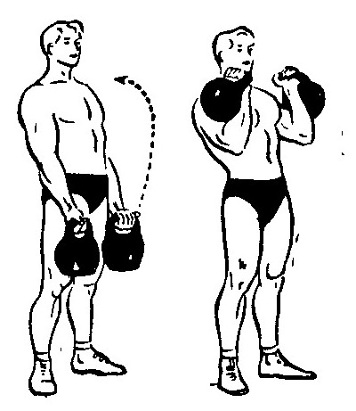 Упражнения на бицепс с гирей: особенности тренировок, основные правила