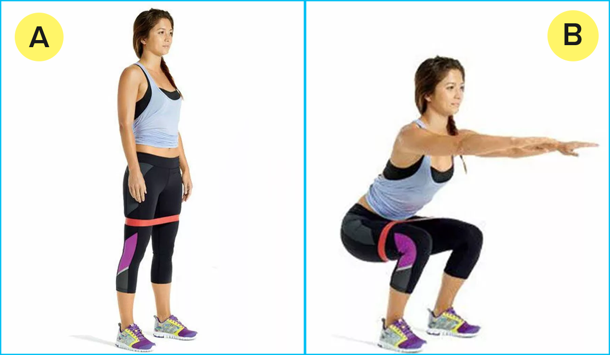 Упражнения с резинкой для бедер и ягодиц женщинам - 3 эффективных тренировки