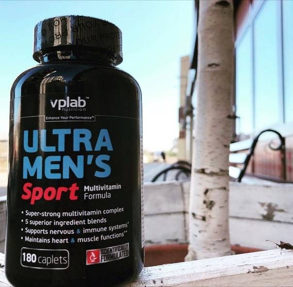 Ultra men's sport multivitamin formula от vp laboratory: как принимать витамины для мужчин - спортзал