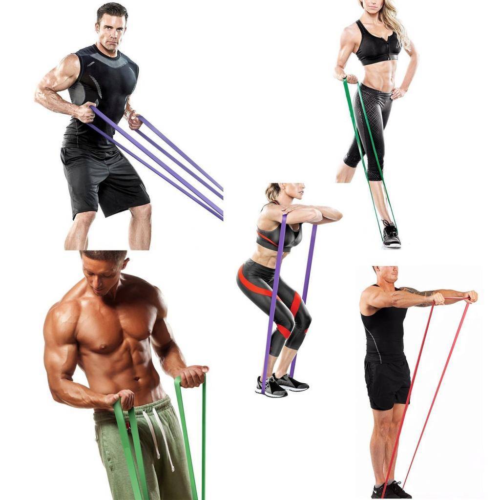 Упражнения с фитнес резинками — примеры тренировок